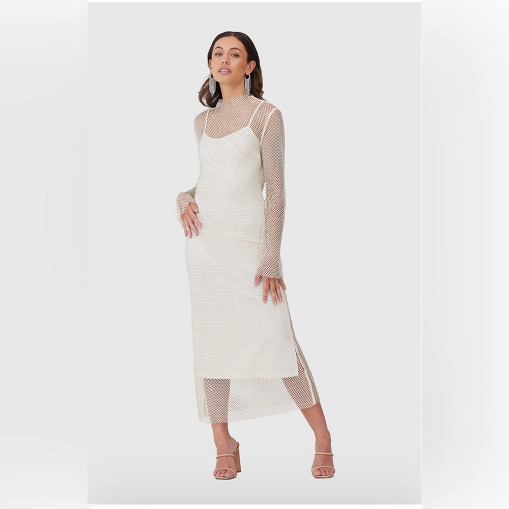 C/MEO Collective - Love Language Midi Dress - Ivory